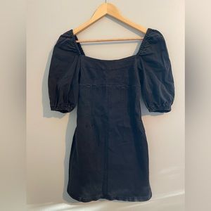 Urban Outfitters black denim mini dress